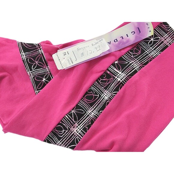 VTG Gilda Marx 80s Pink Racerback Cotton Unitard Biketard Dance Size XS (Y/J) - Picture 4 of 15